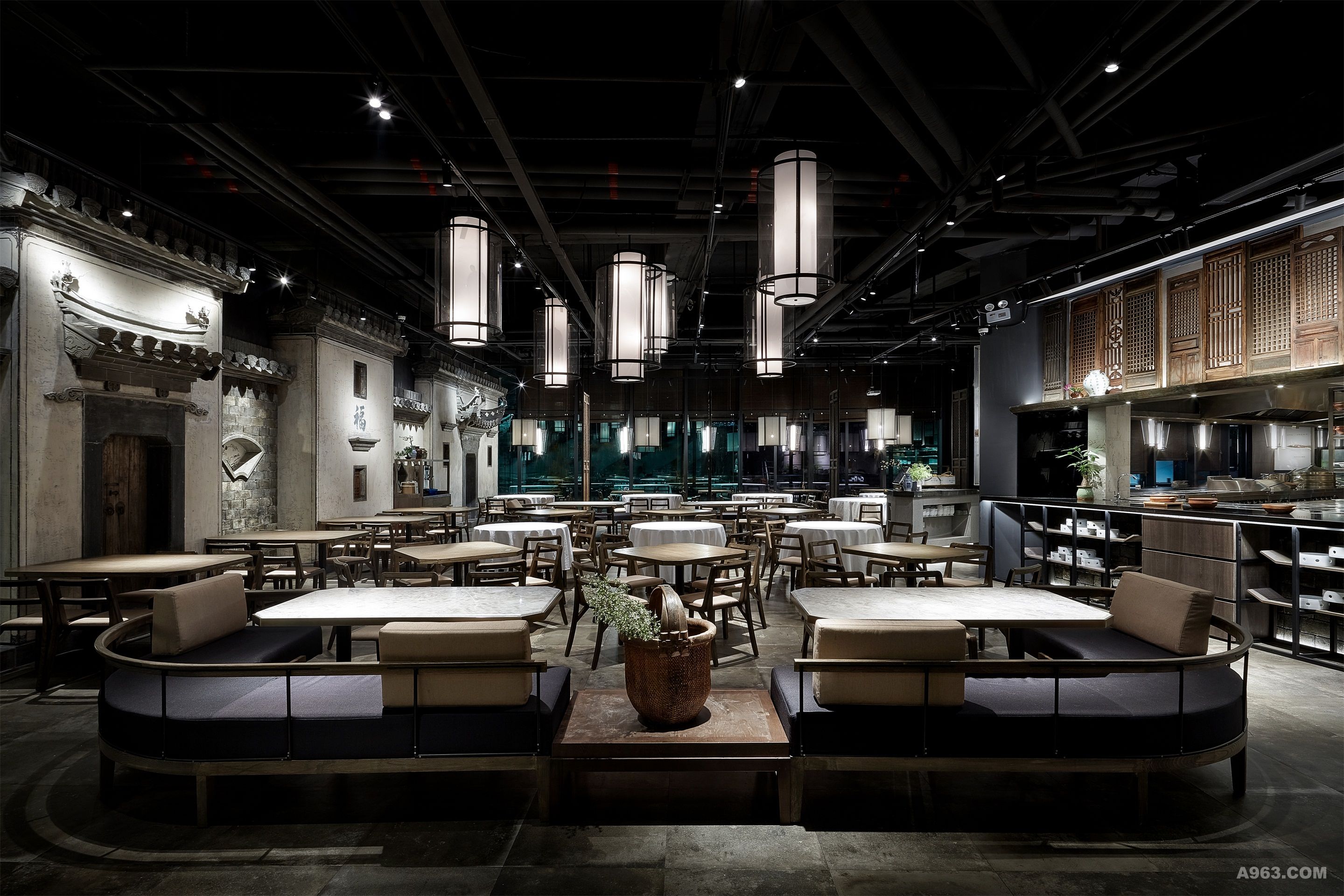徽派建筑风餐厅「皖厨」,人文与商业的完美结合   费罗娜